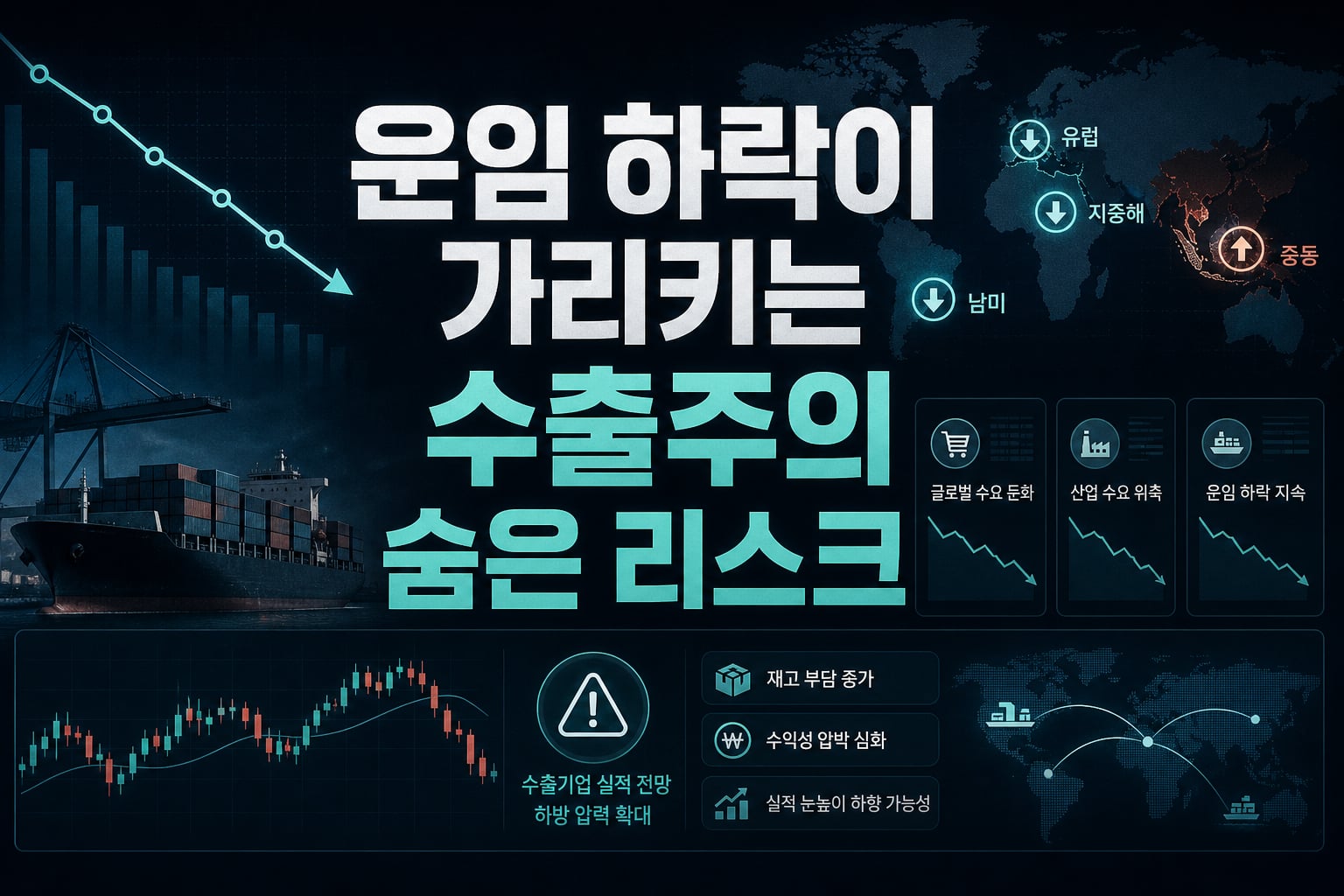 운임 하락이 가리키는 수출주의 숨은 리스크