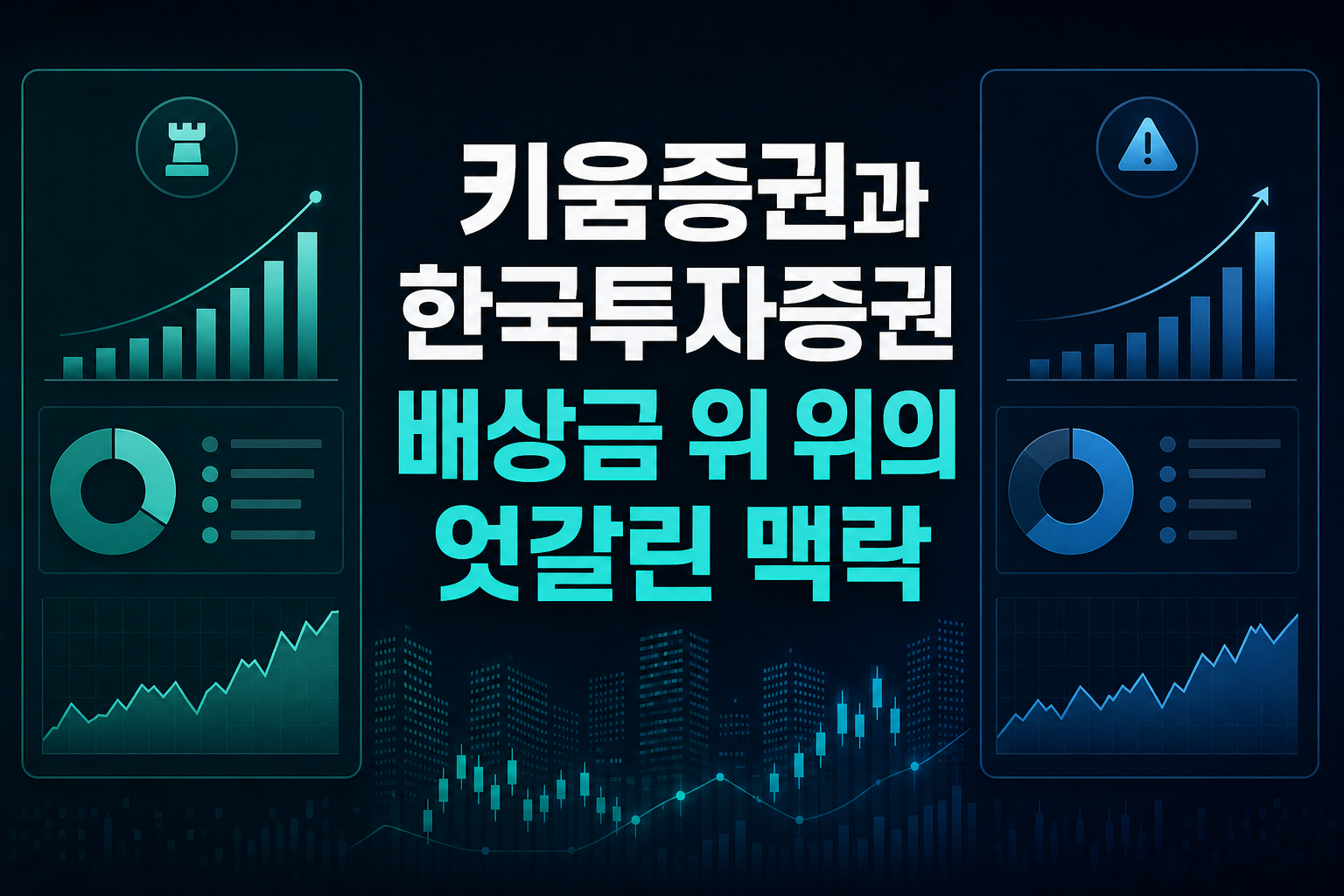 키움증권과 한국투자증권, 배상금 1위 2위의 엇갈린 맥락
