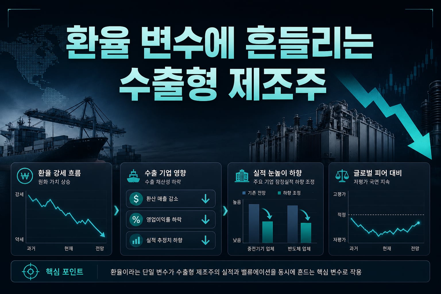 환율 변수에 흔들리는 수출형 제조주