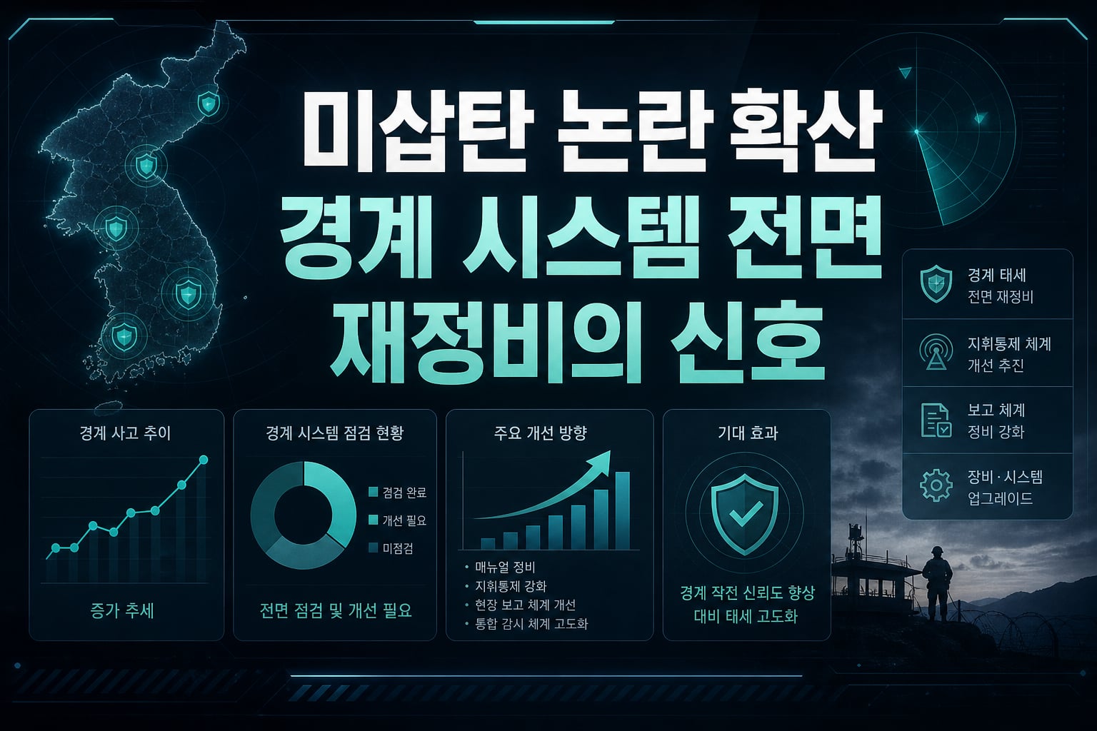 미삽탄 논란 확산, 경계 시스템 전면 재정비의 신호