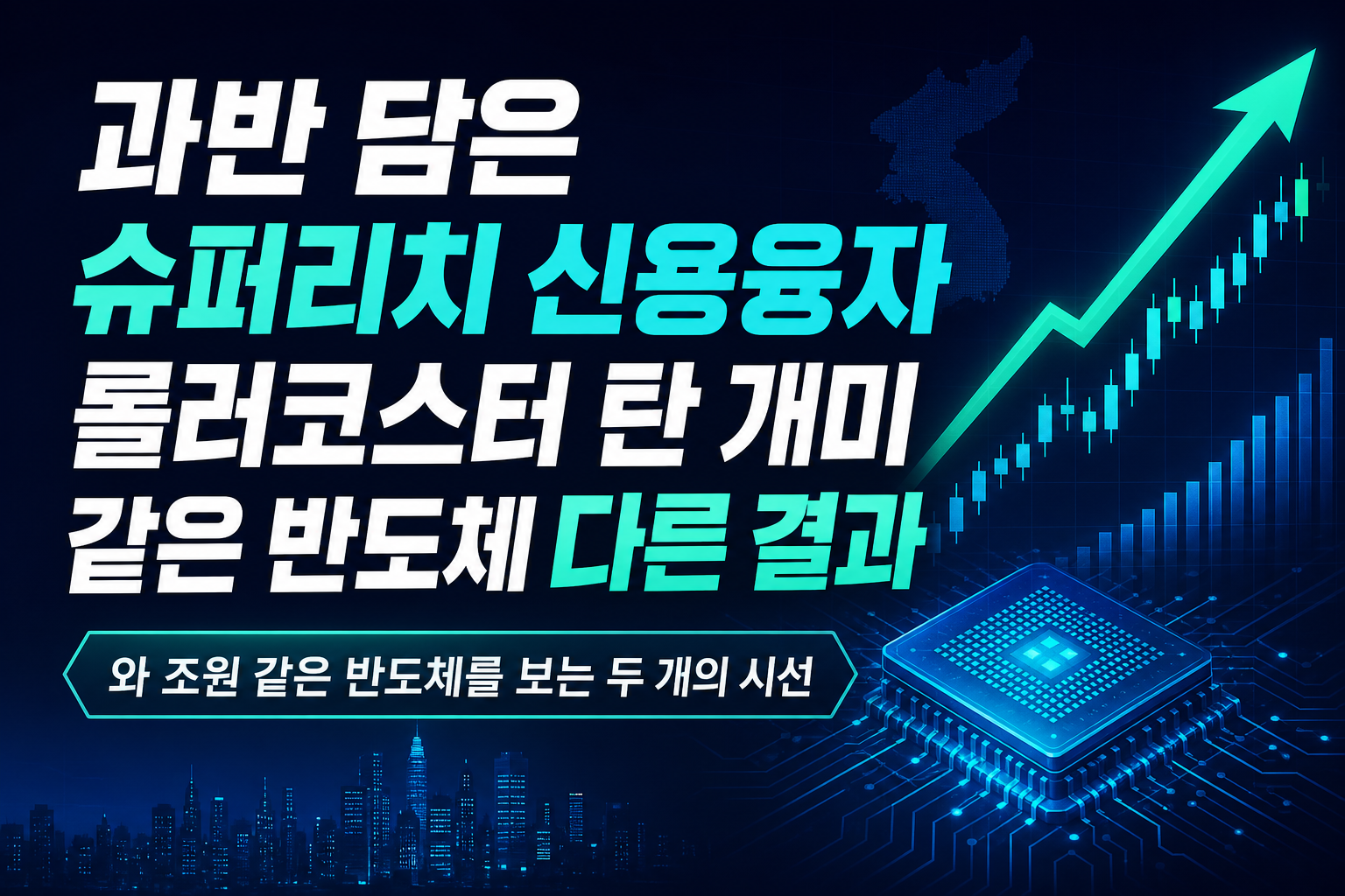 51% 과반 담은 슈퍼리치, 신용융자 롤러코스터 탄 개미…같은 반도체 다른 결과