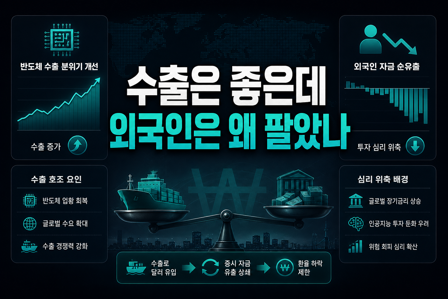 수출은 좋은데 외국인은 왜 팔았나