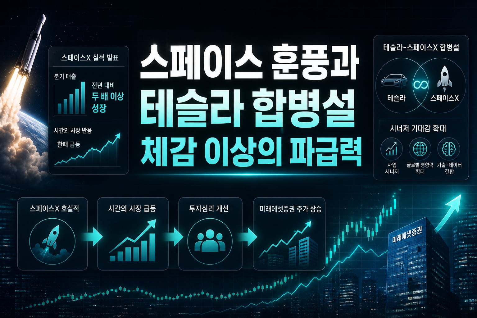 스페이스X發 훈풍과 테슬라 합병설, 체감 이상의 파급력
