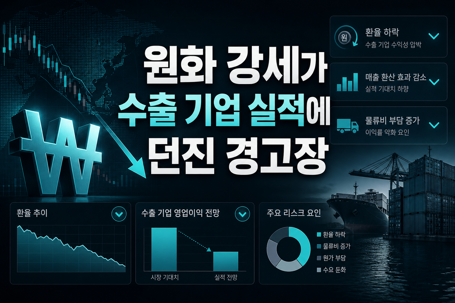 원화 강세가 수출 기업 실적에 던진 경고장