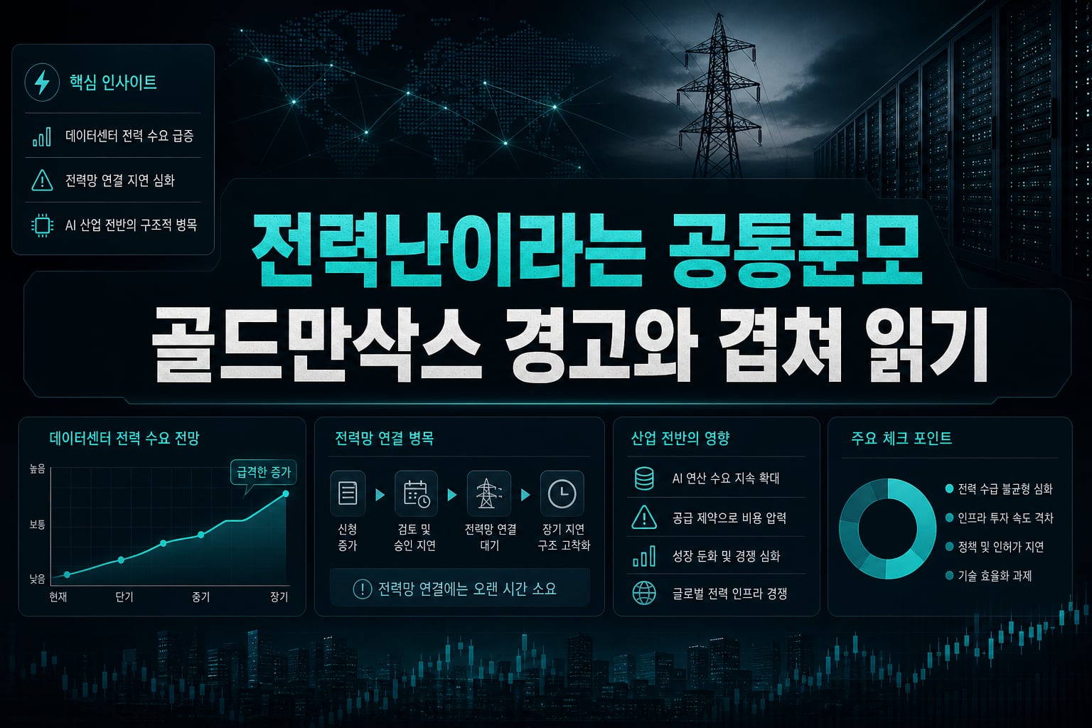 전력난이라는 공통분모, 골드만삭스 경고와 겹쳐 읽기