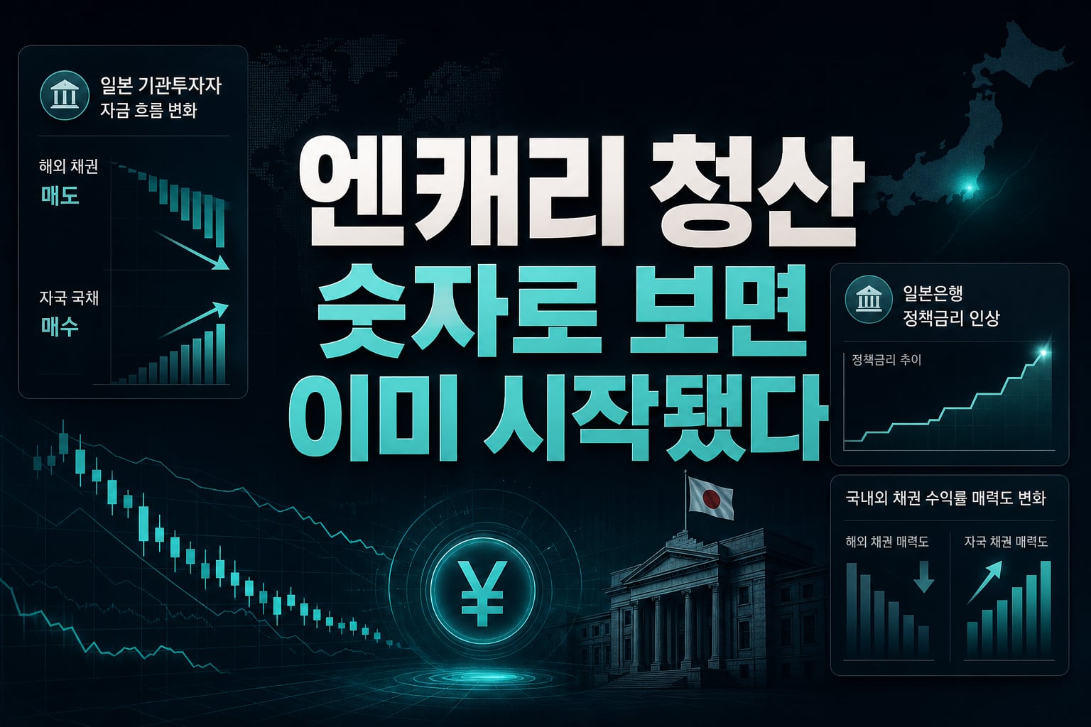 엔캐리 청산, 숫자로 보면 이미 시작됐다
