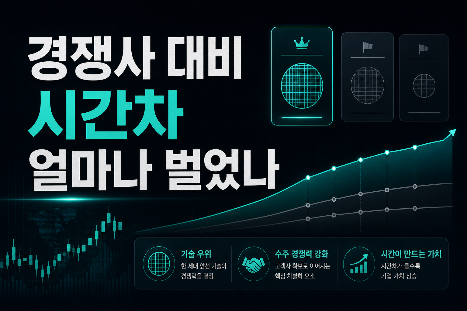 경쟁사 대비 시간차, 얼마나 벌었나