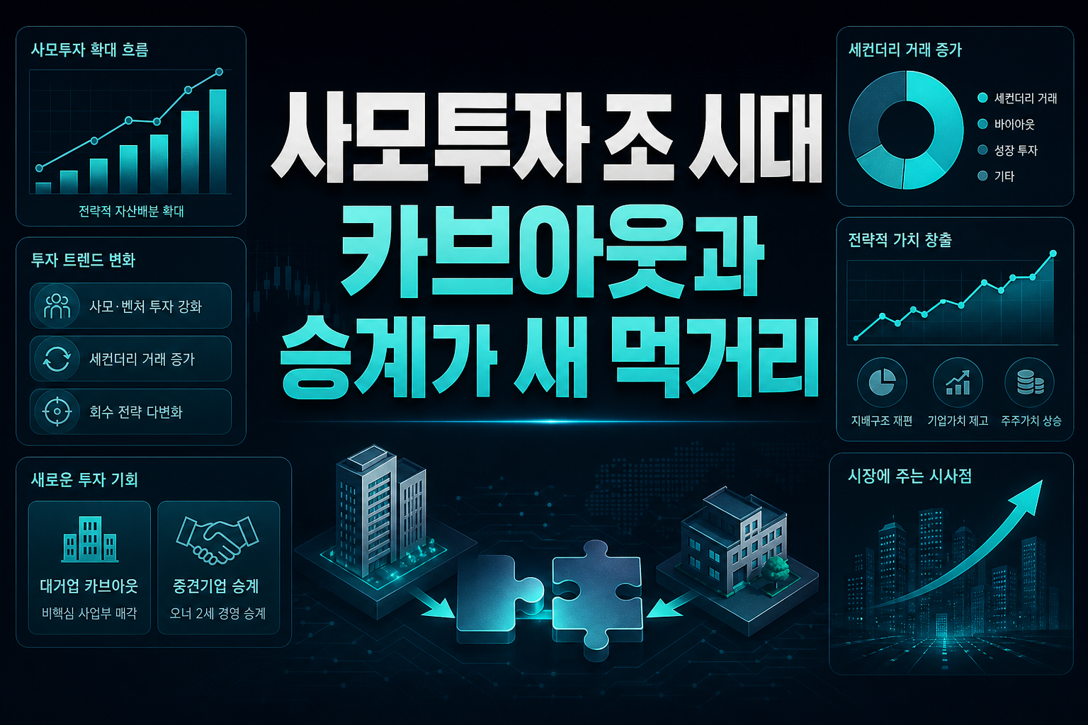 사모투자 100조 시대, 카브아웃과 승계가 새 먹거리