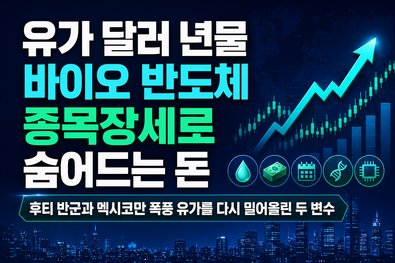 유가 90달러·30년물 5.7%, 바이오·반도체 종목장세로 숨어드는 돈