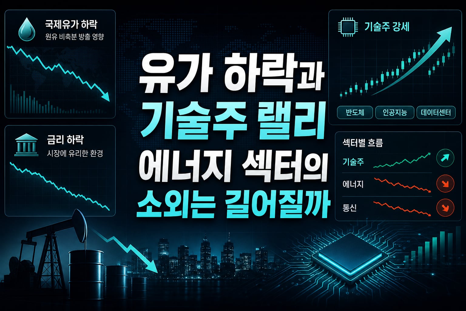 유가 하락과 기술주 랠리, 에너지 섹터의 소외는 길어질까