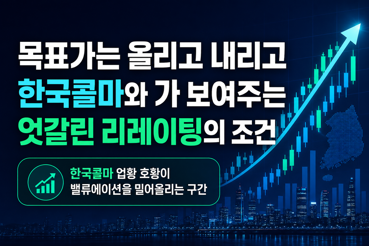 목표가는 올리고 내리고, 한국콜마와 NAVER가 보여주는 엇갈린 리레이팅의 조건