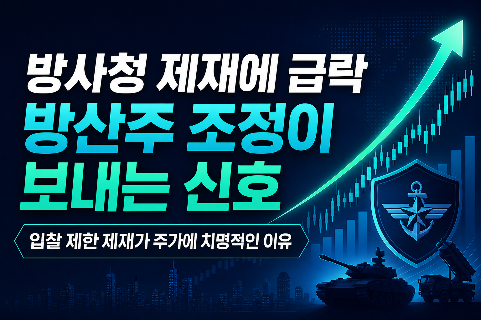 방사청 제재에 LIG D&A 11% 급락, 방산주 조정이 보내는 신호