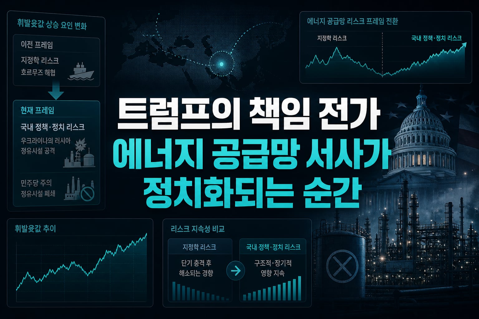 트럼프의 책임 전가, 에너지 공급망 서사가 정치화되는 순간