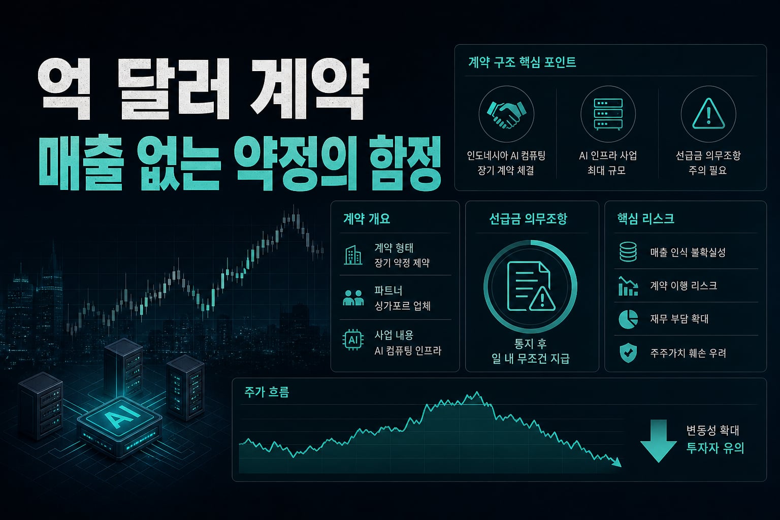 4억 달러 AI 계약, 매출 없는 약정의 함정