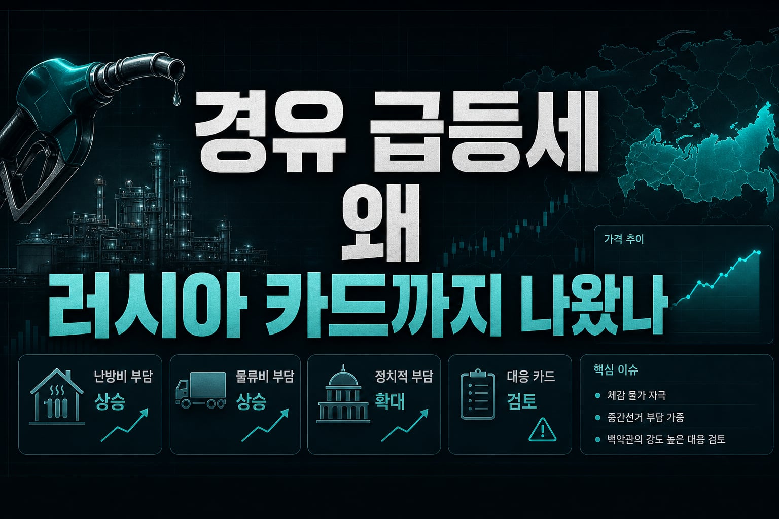 경유 급등세, 왜 러시아 카드까지 나왔나