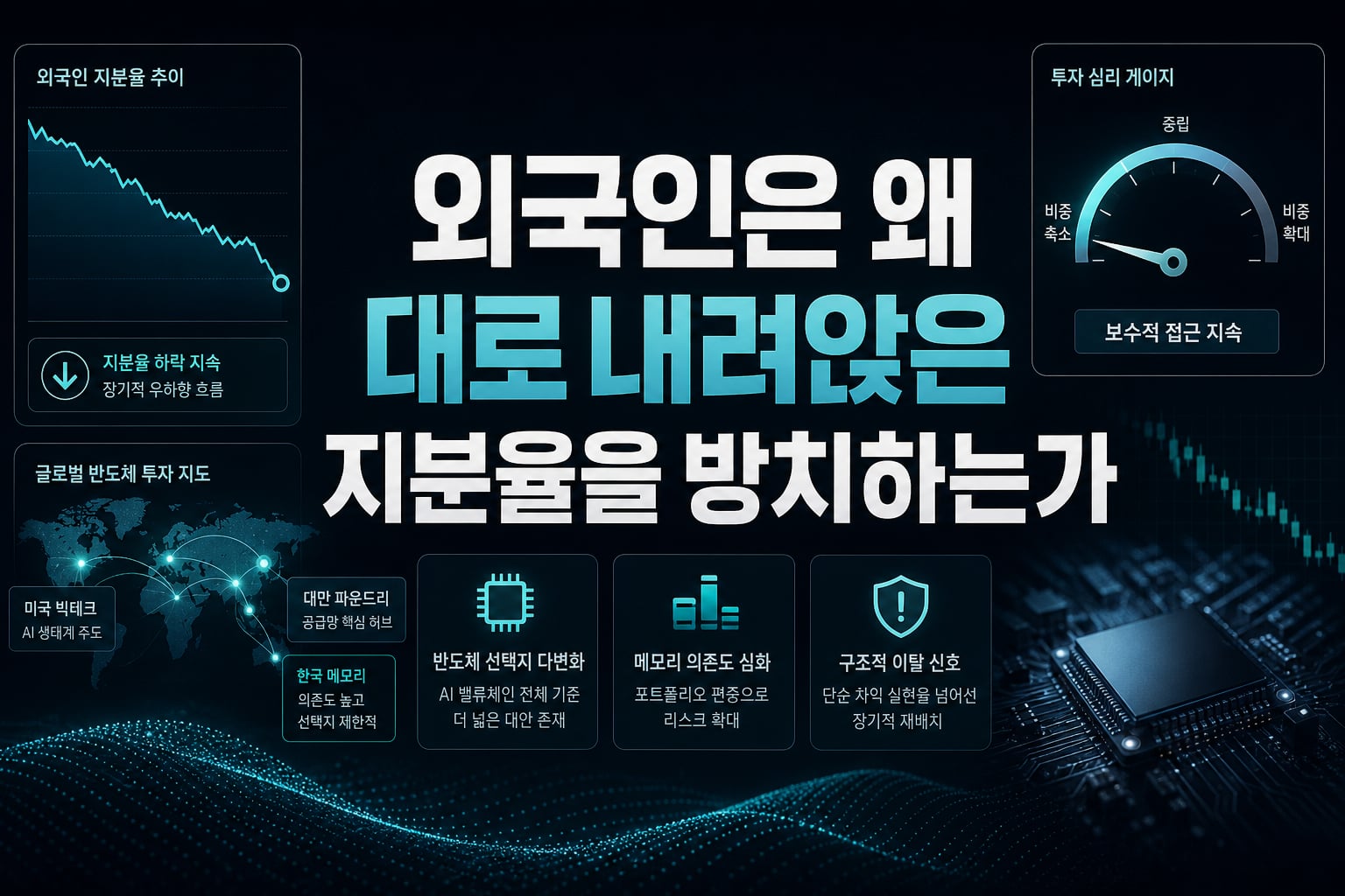외국인은 왜 46%대로 내려앉은 지분율을 방치하는가