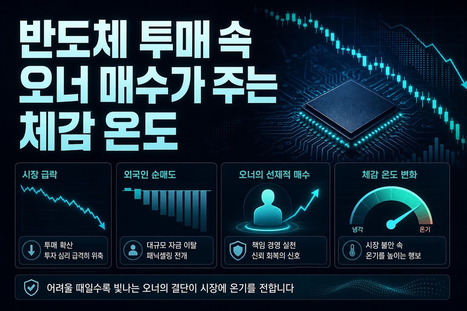 반도체 투매 속 오너 매수가 주는 체감 온도