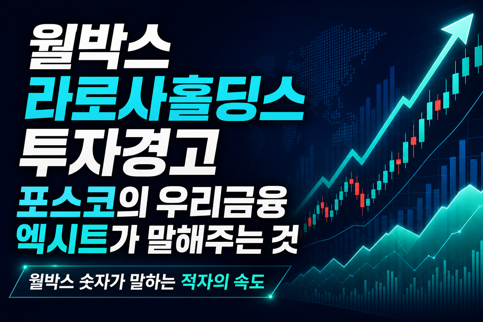월박스·라로사홀딩스 투자경고, 포스코의 우리금융 엑시트가 말해주는 것