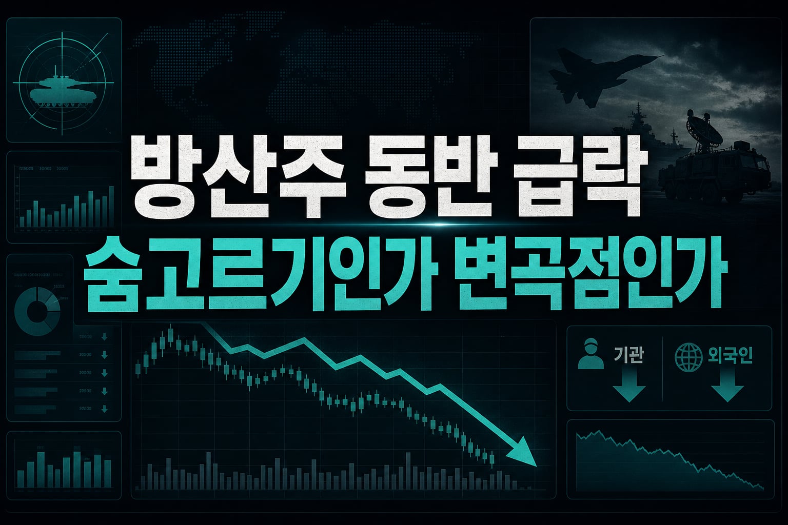 방산주 동반 급락, 숨고르기인가 변곡점인가
