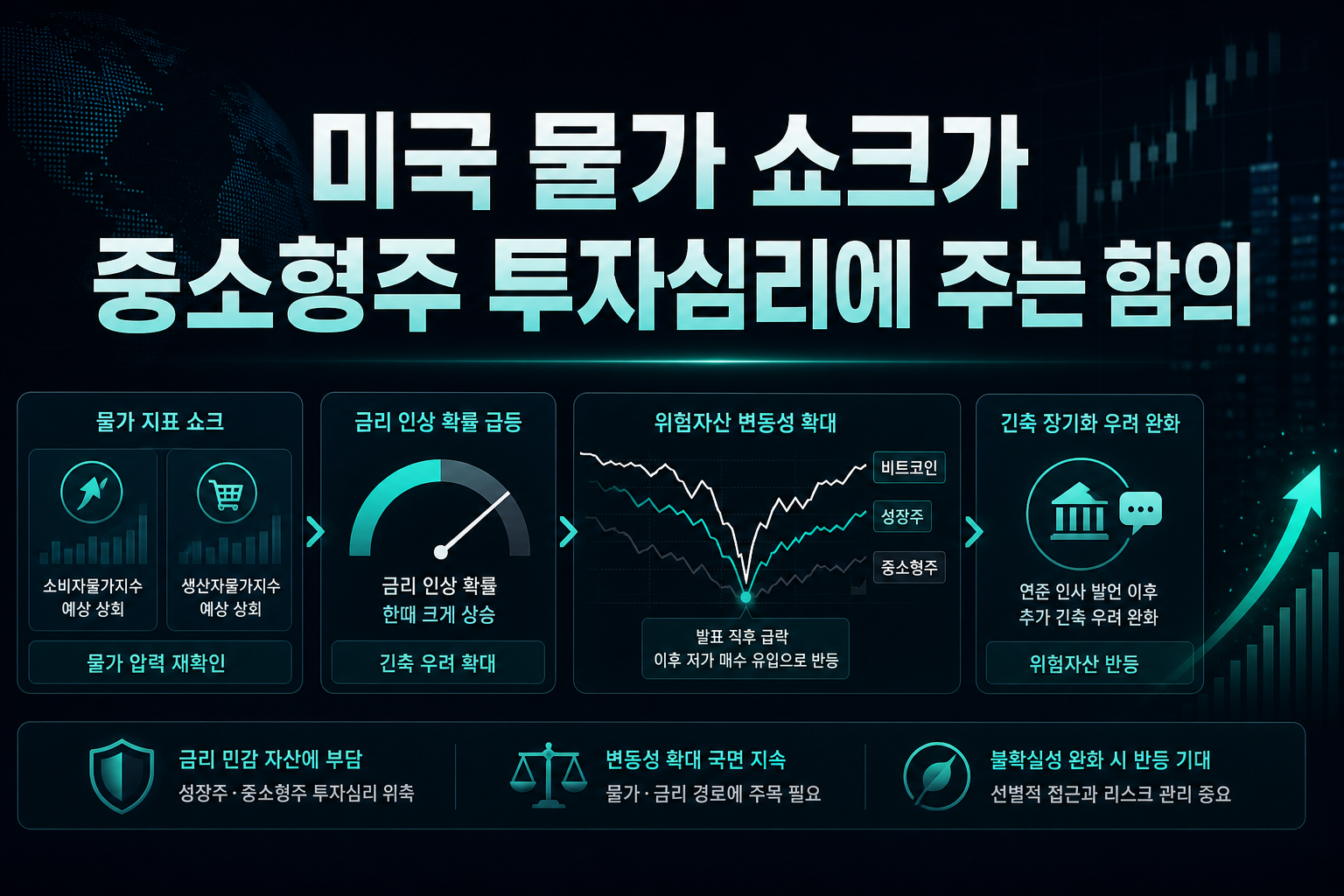 미국 물가 쇼크가 중소형주 투자심리에 주는 함의