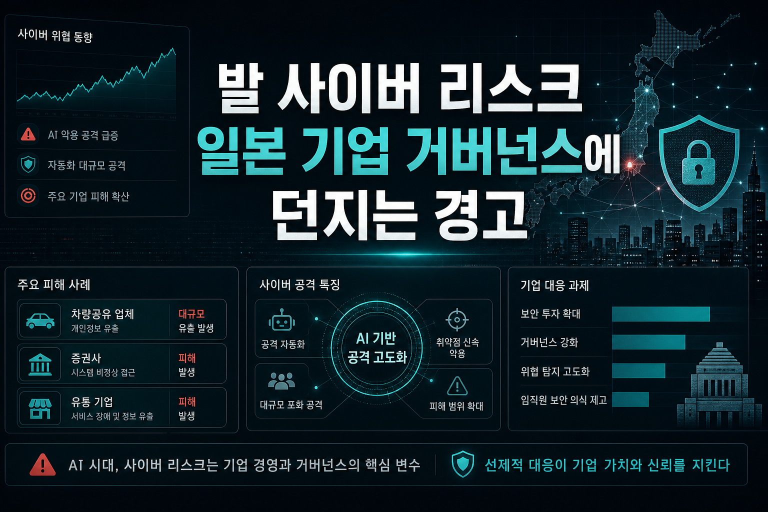 AI발 사이버 리스크, 일본 기업 거버넌스에 던지는 경고