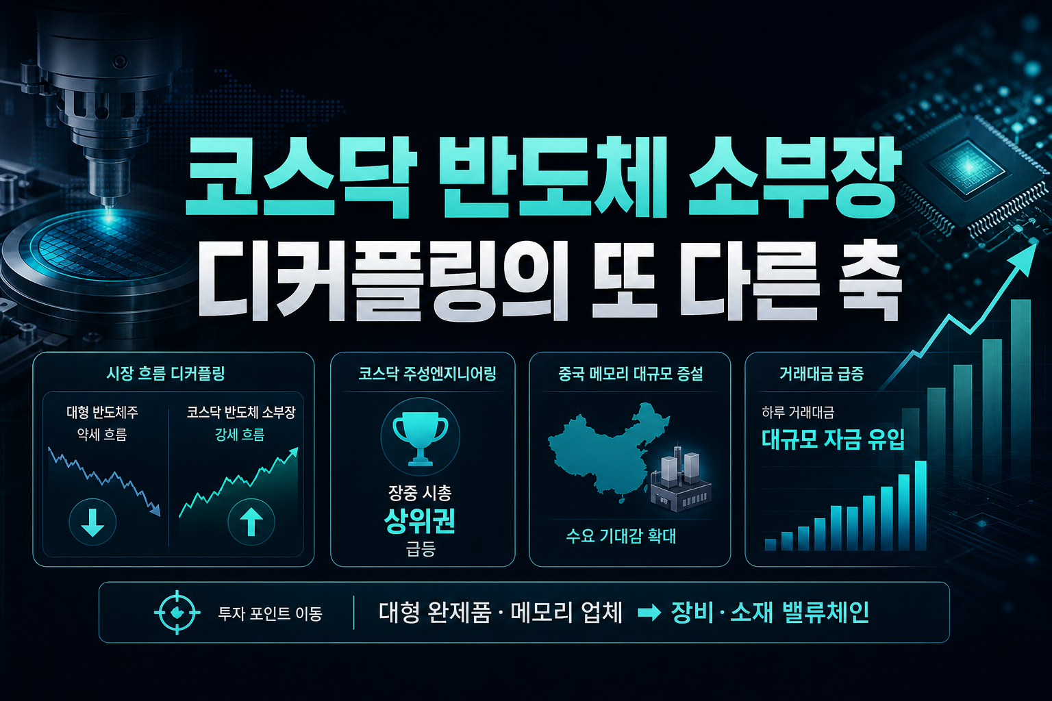 코스닥 반도체 소부장, 디커플링의 또 다른 축