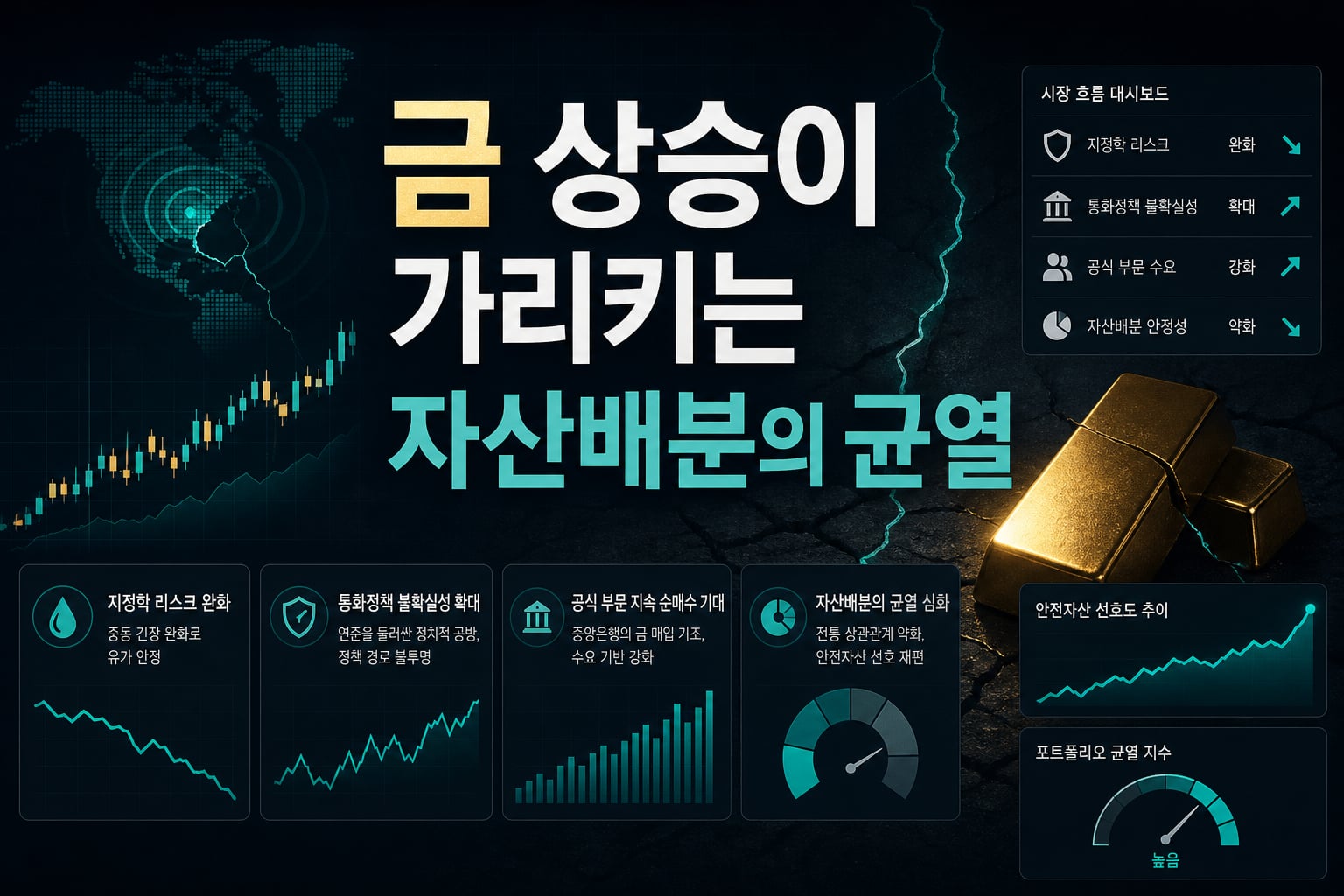 금 1.3% 상승이 가리키는 자산배분의 균열