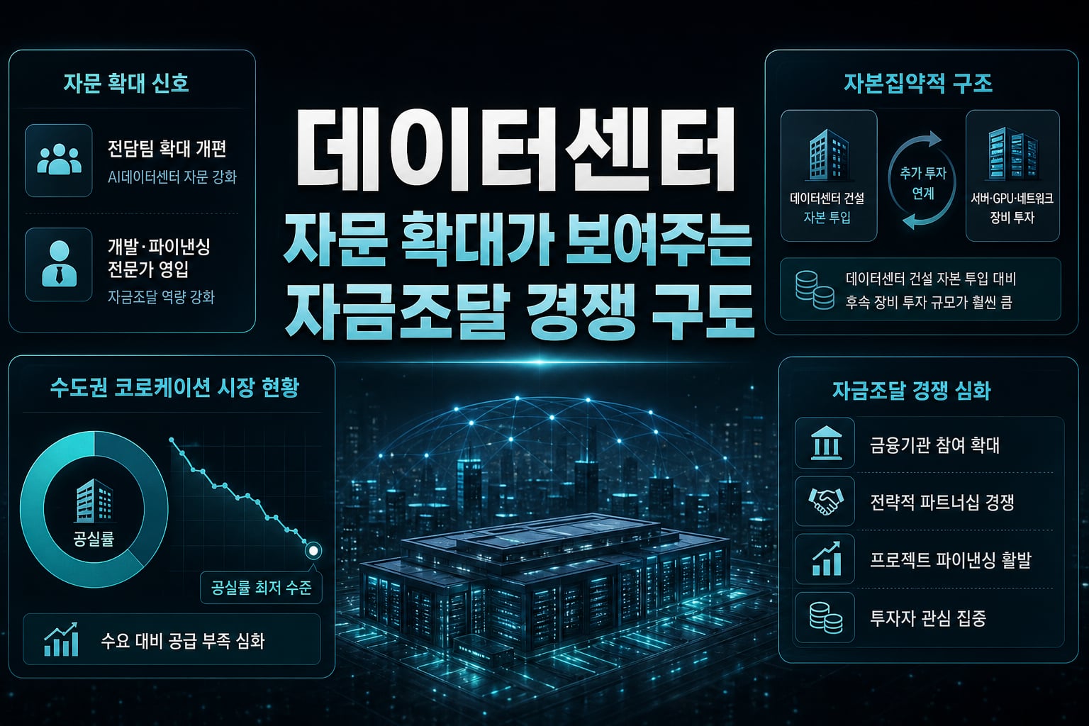 AI데이터센터 자문 확대가 보여주는 자금조달 경쟁 구도