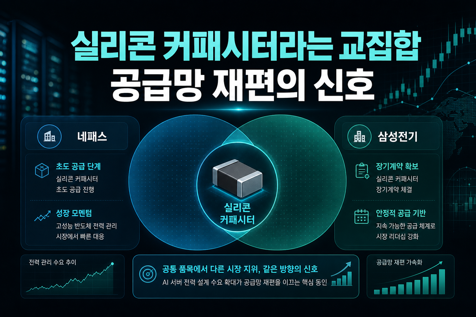 실리콘 커패시터라는 교집합, 공급망 재편의 신호