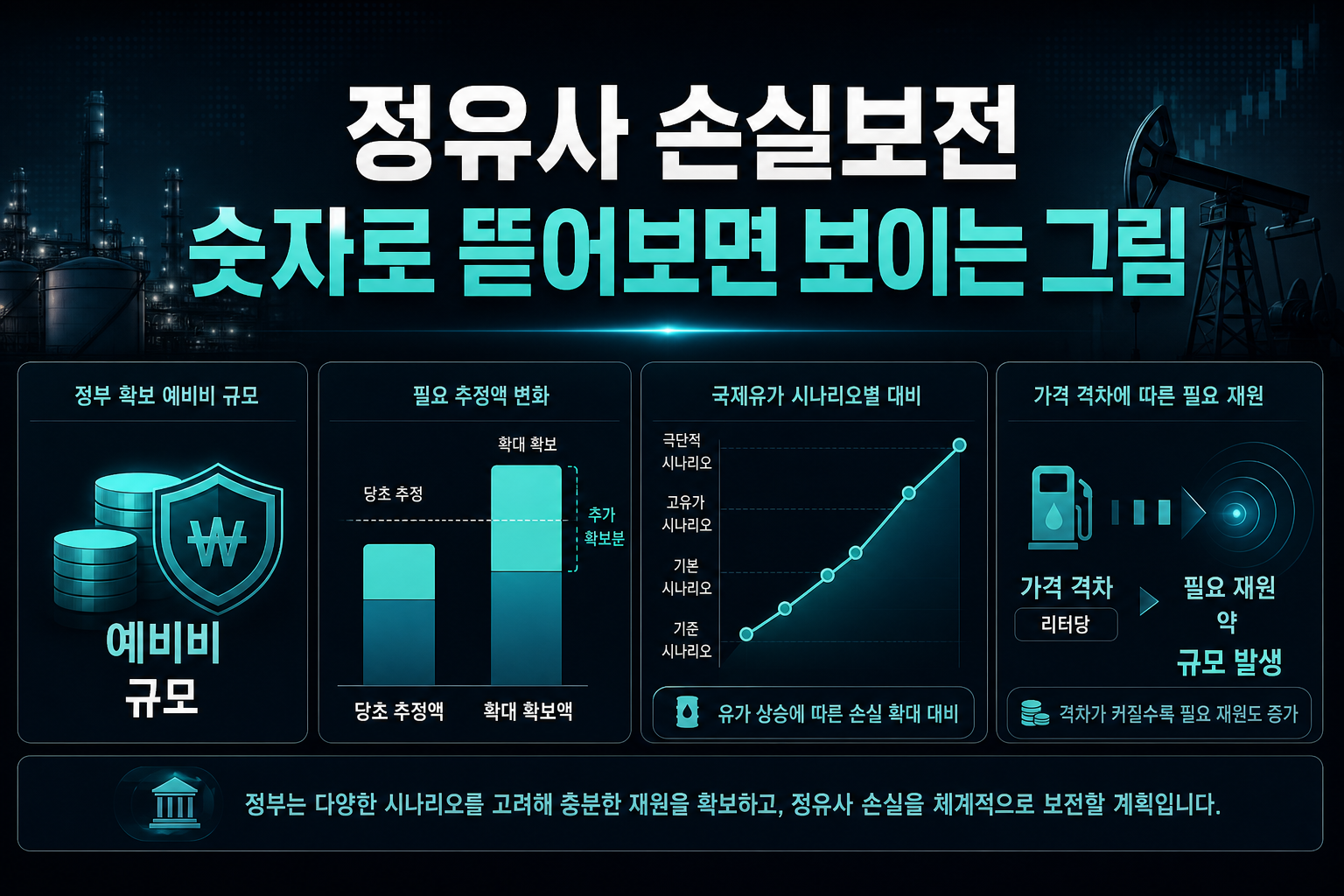 정유사 손실보전, 숫자로 뜯어보면 보이는 그림