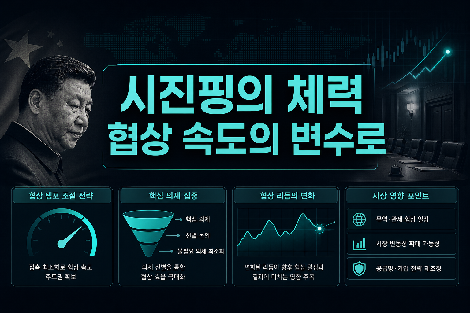 시진핑의 체력, 협상 속도의 변수로