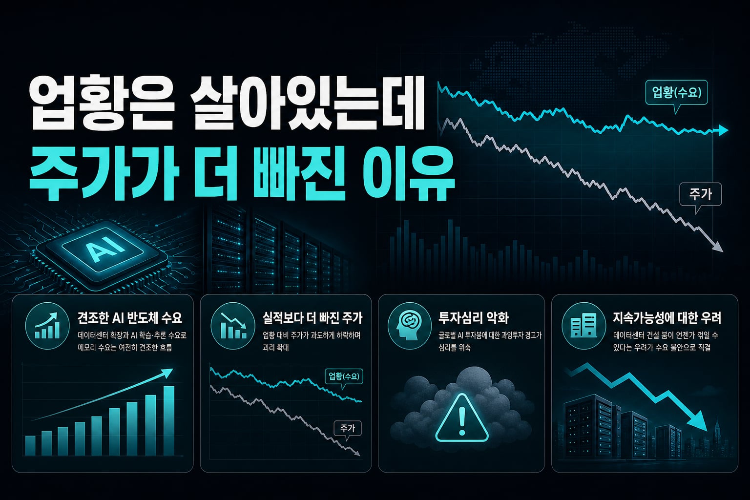 업황은 살아있는데 주가가 더 빠진 이유