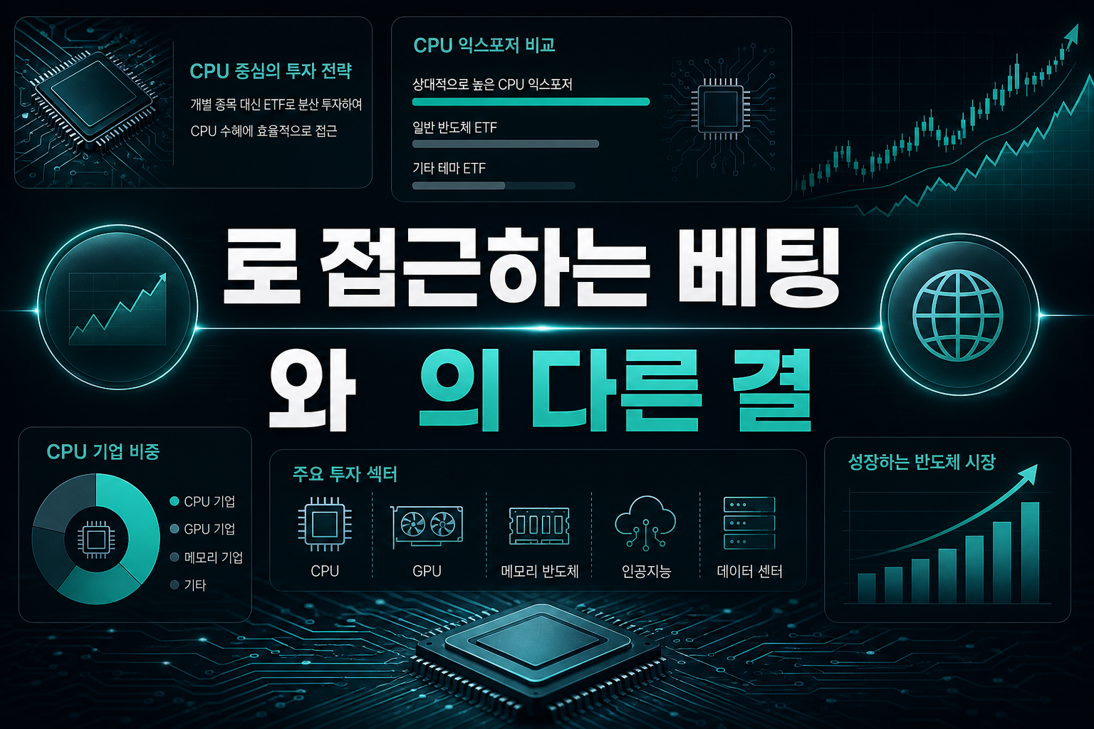 ETF로 접근하는 CPU 베팅, SOXX와 KODEX의 다른 결