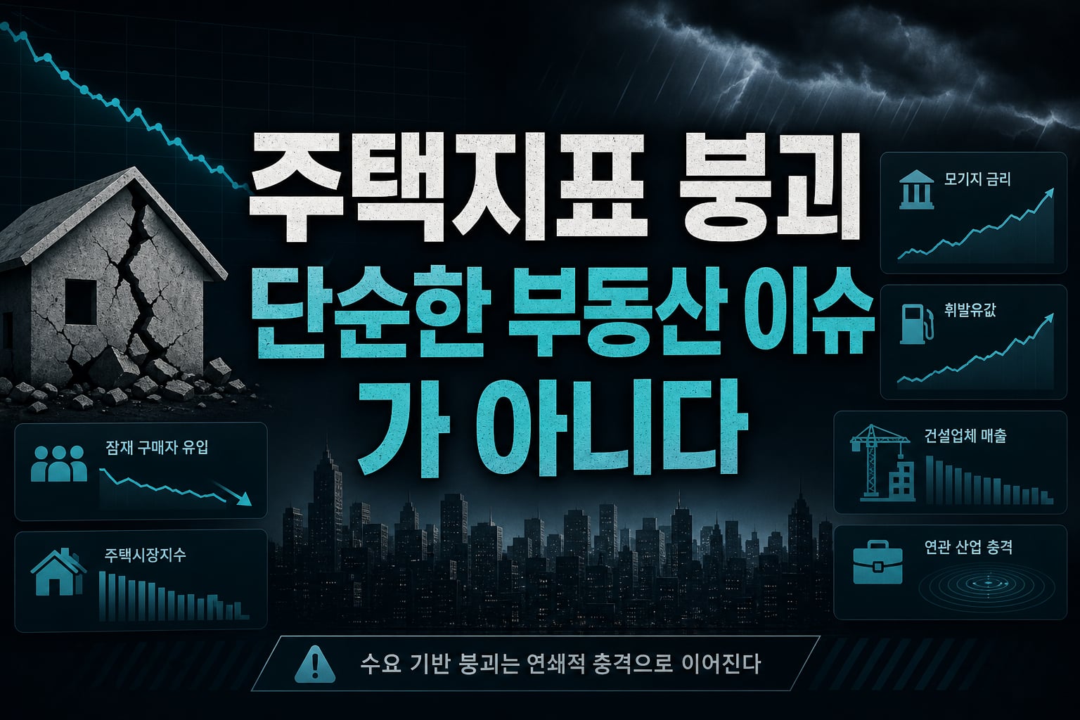 주택지표 붕괴, 단순한 '부동산 이슈'가 아니다
