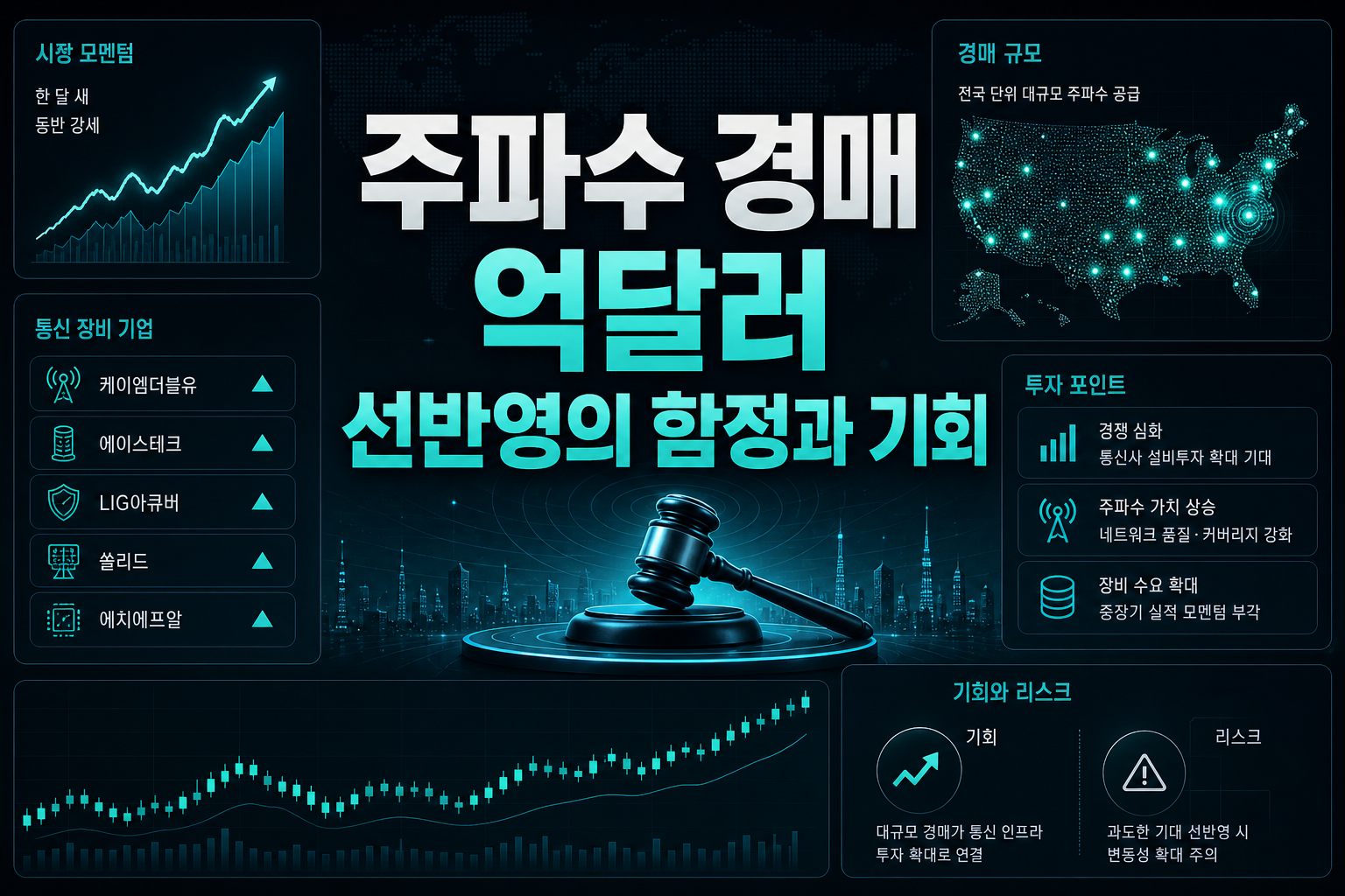 주파수 경매 1000억달러, 선반영의 함정과 기회