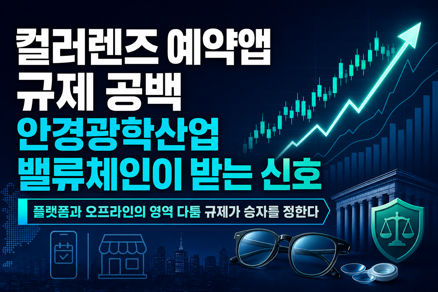 컬러렌즈 예약앱 규제 공백, 안경광학산업 밸류체인이 받는 신호
