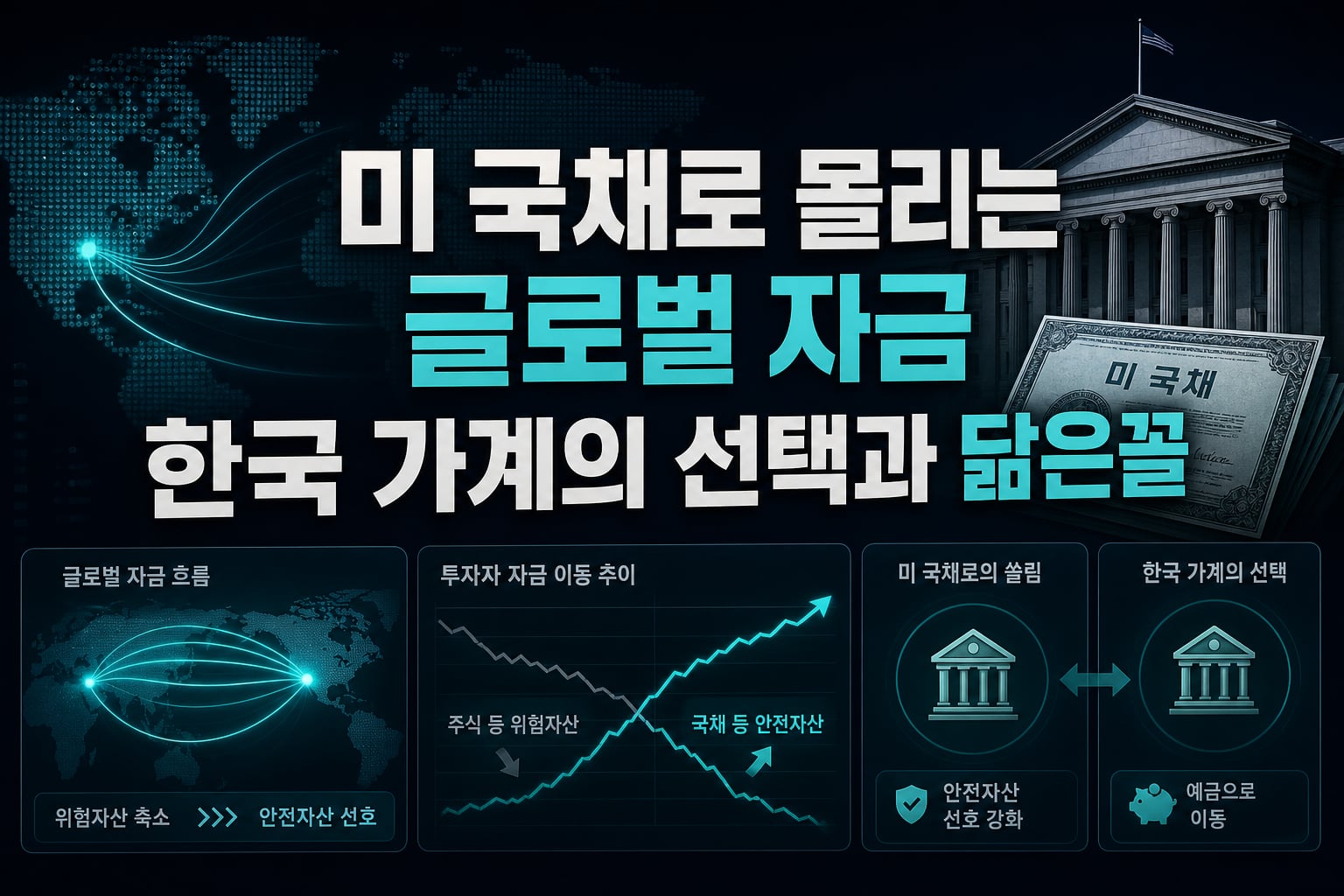미 국채로 몰리는 글로벌 자금, 한국 가계의 선택과 닮은꼴