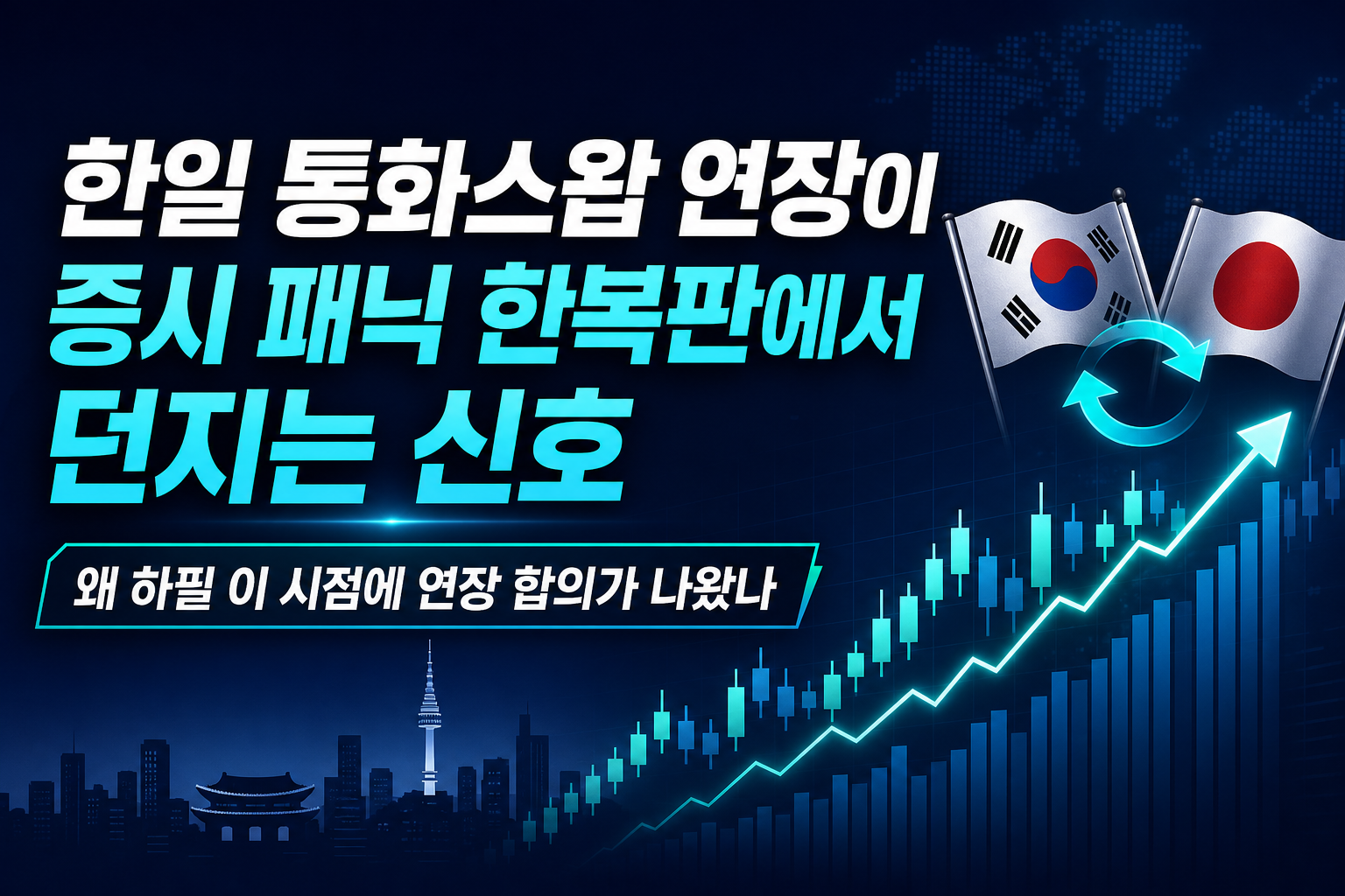 한일 통화스왑 연장이 증시 패닉 한복판에서 던지는 신호