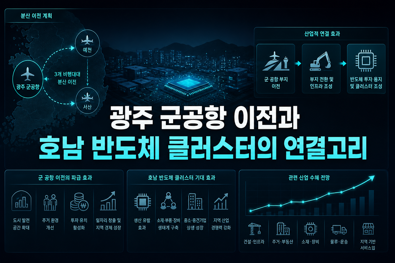 광주 군공항 이전과 호남 반도체 클러스터의 연결고리