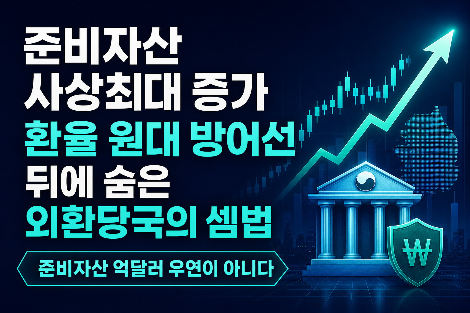 준비자산 사상최대 증가, 환율 1300원대 방어선 뒤에 숨은 외환당국의 셈법