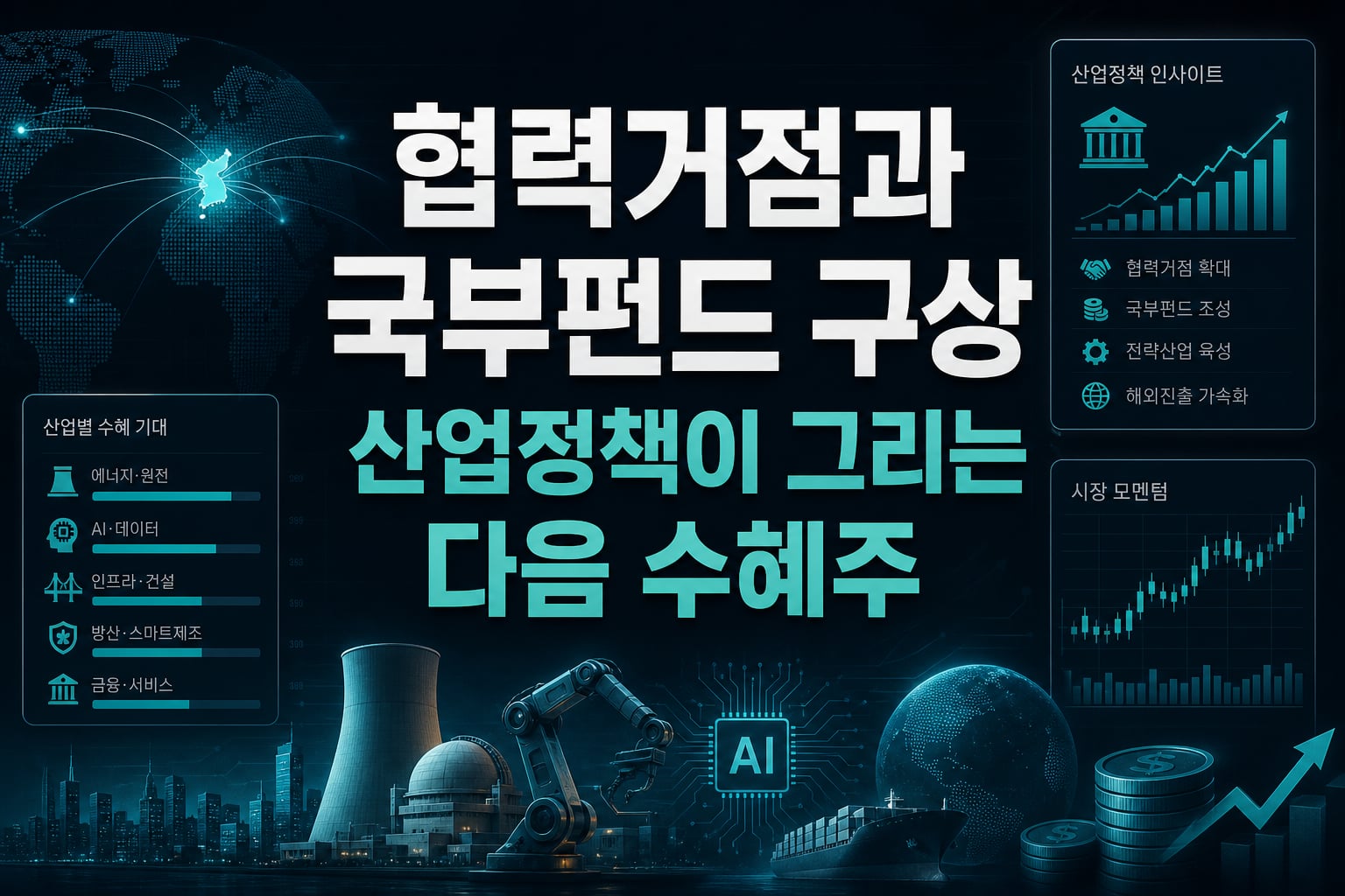 AI 협력거점과 국부펀드 구상, 산업정책이 그리는 다음 수혜주