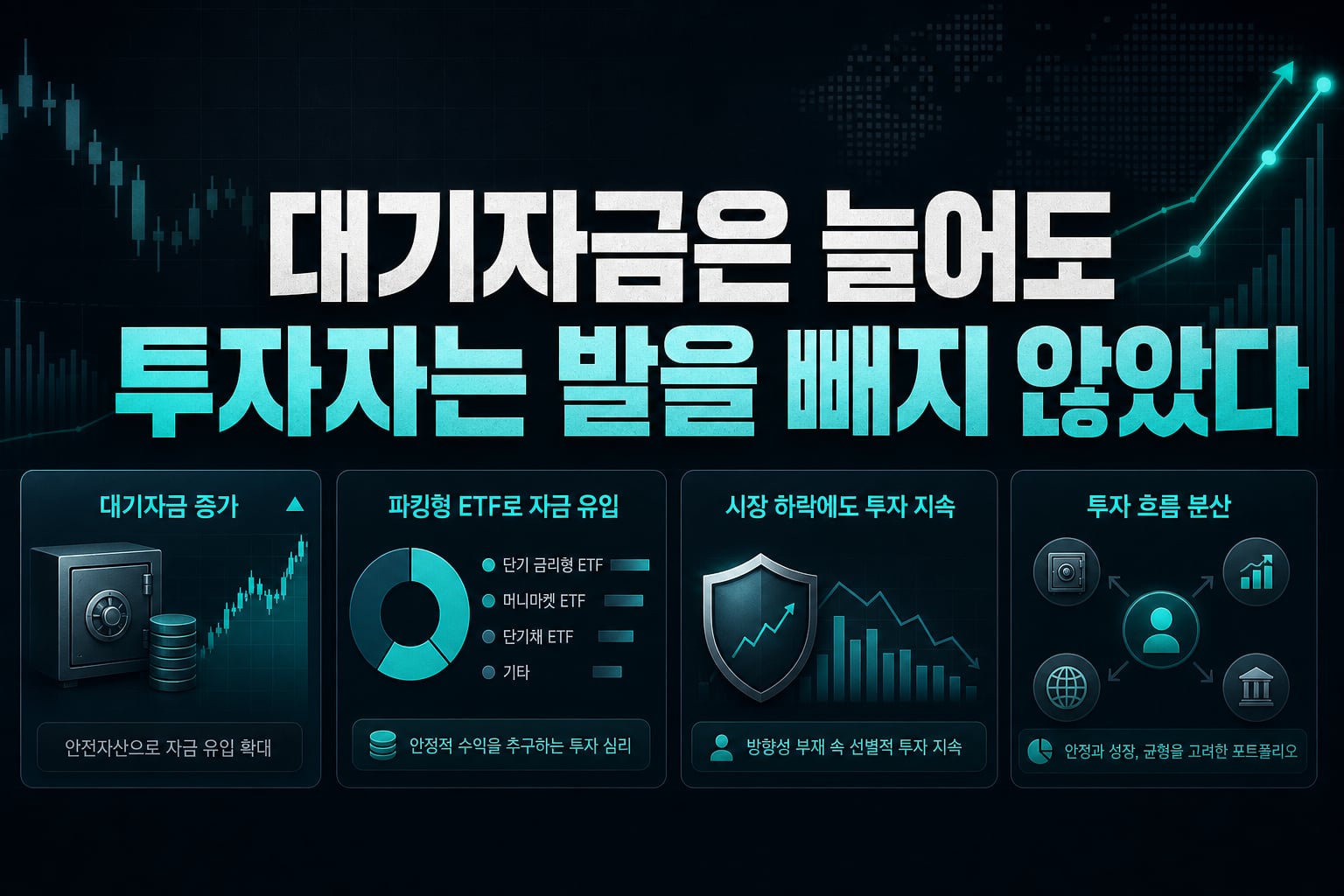 대기자금은 늘어도 투자자는 발을 빼지 않았다