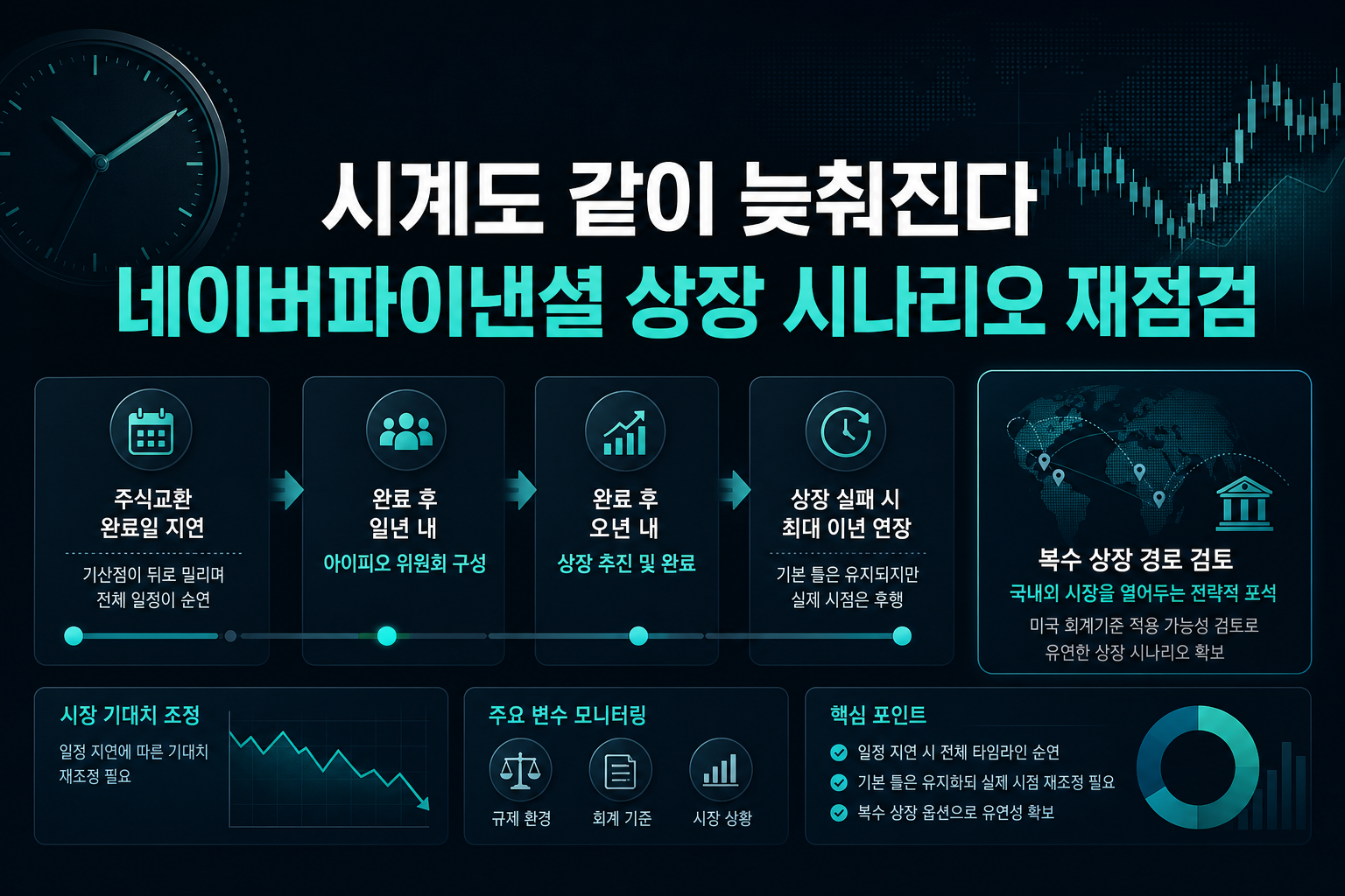 IPO 시계도 같이 늦춰진다, 네이버파이낸셜 상장 시나리오 재점검
