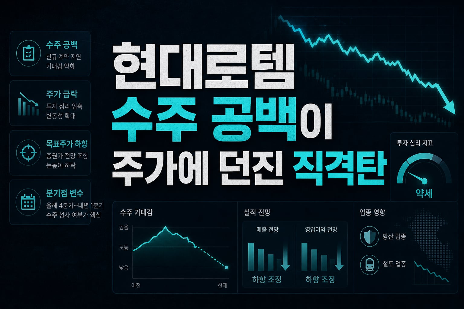 현대로템, 수주 공백이 주가에 던진 직격탄
