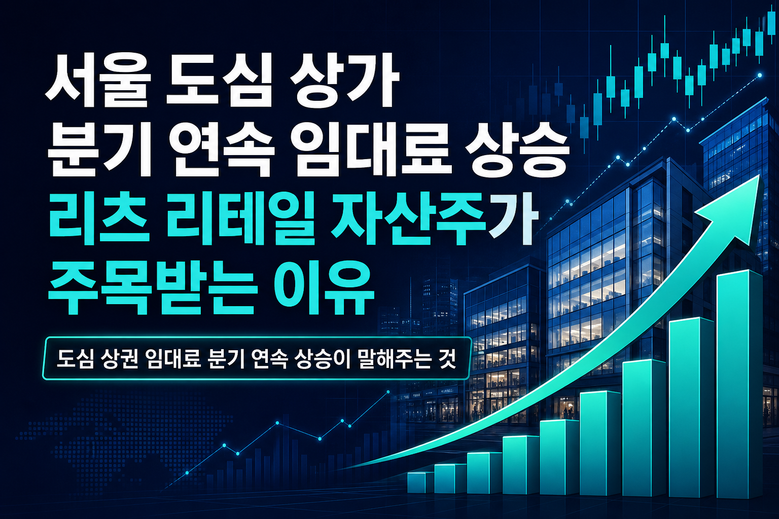 서울 도심 상가 9분기 연속 임대료 상승, 리츠·리테일 자산주가 주목받는 이유