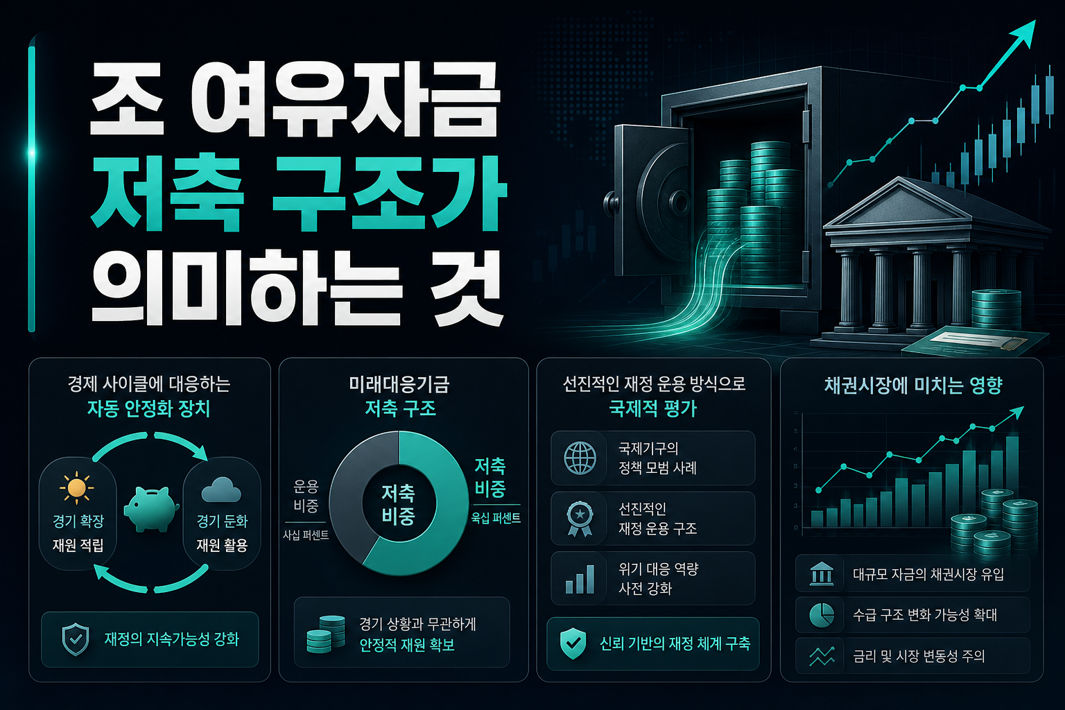 104조 여유자금, 60% 저축 구조가 의미하는 것