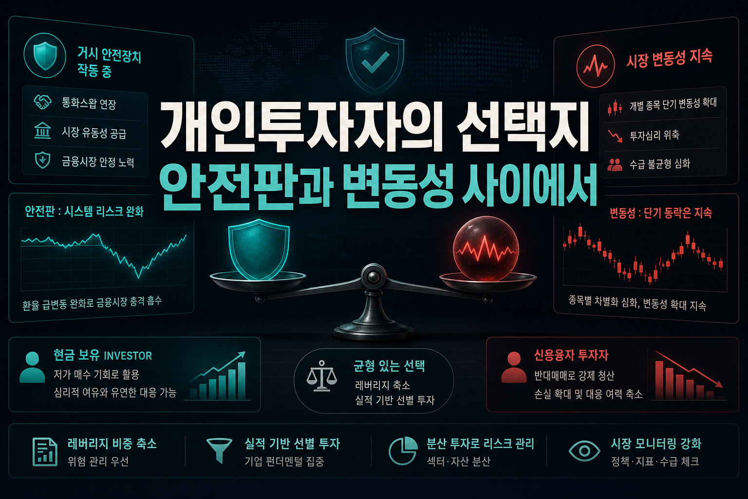 개인투자자의 선택지, 안전판과 변동성 사이에서