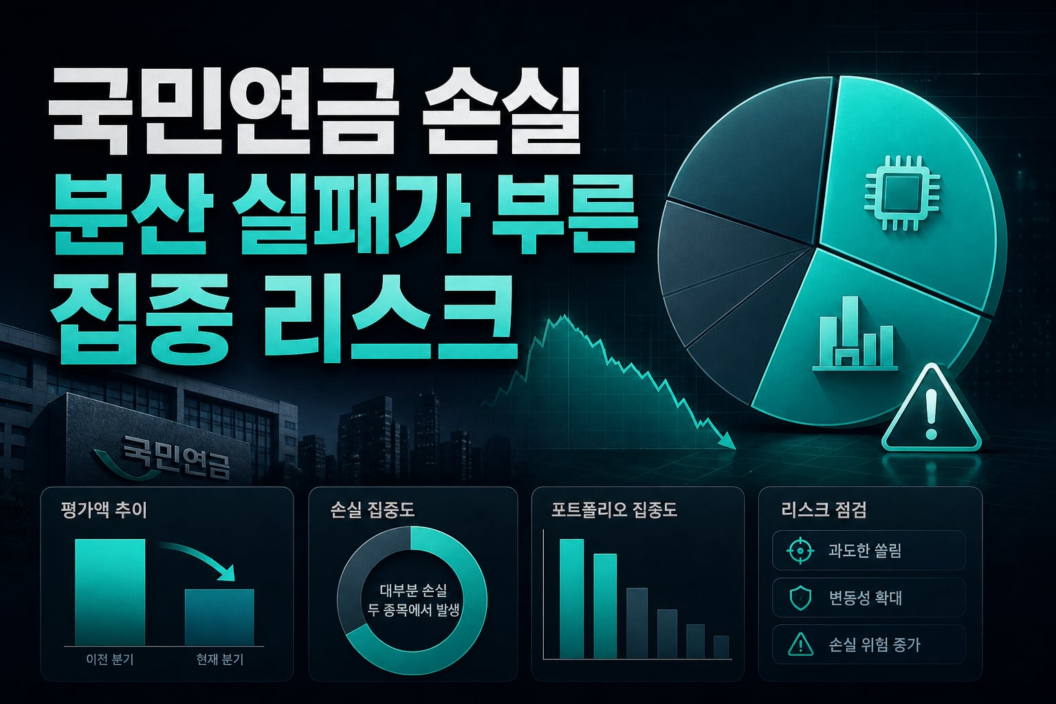 국민연금 손실, 분산 실패가 부른 집중 리스크