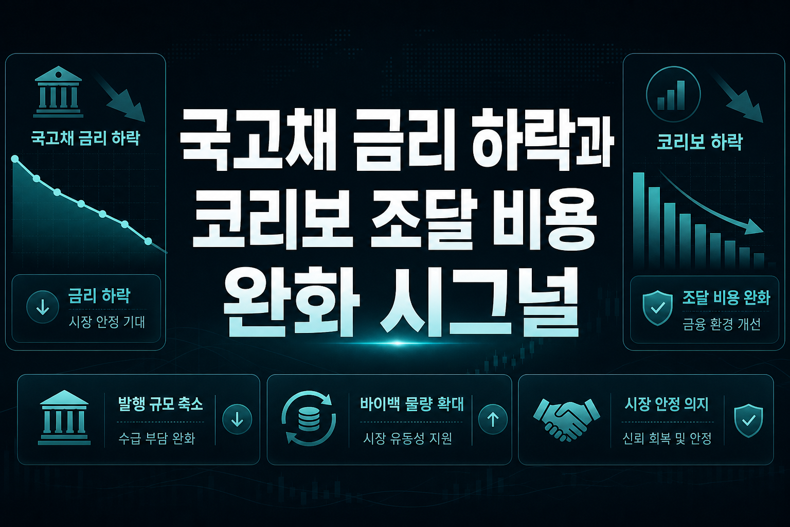 국고채 금리 하락과 코리보, 조달 비용 완화 시그널