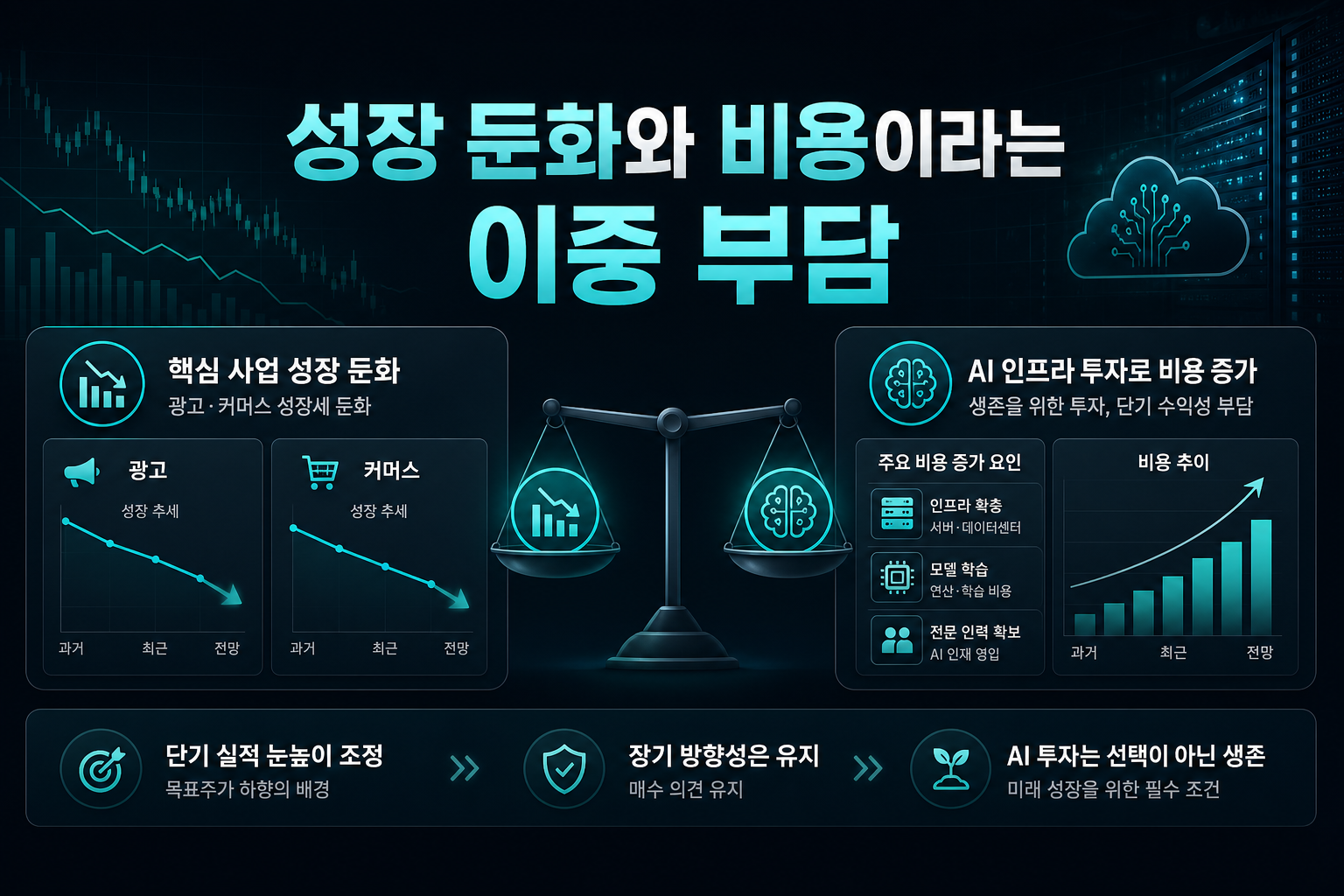 NAVER, 성장 둔화와 AI 비용이라는 이중 부담